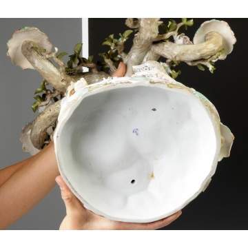 Pair of Figural Hand Painted Porcelain Candelabras