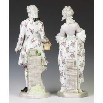 German Hand Painted Porcelain Courting Couple