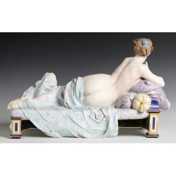 Hand Painted Bisque Reclining Figure "The Awakening"