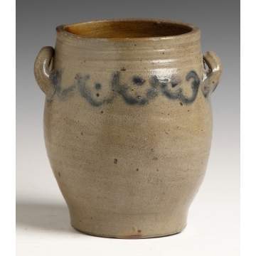 C. Crolius, Manhattan Wells, NY, 1 Gallon Jar