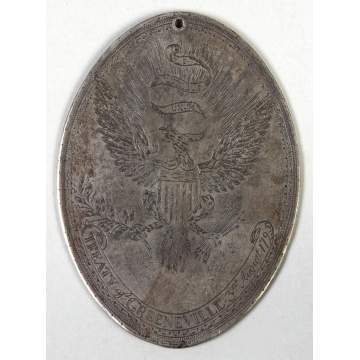 Indian Peace Medal, Trade Silver