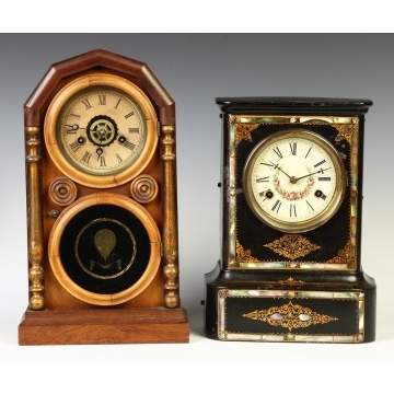 Cottage Clock & Cast Iron Shelf Clock