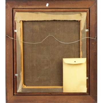 19th cent. Genre ptg. of a snowball fight