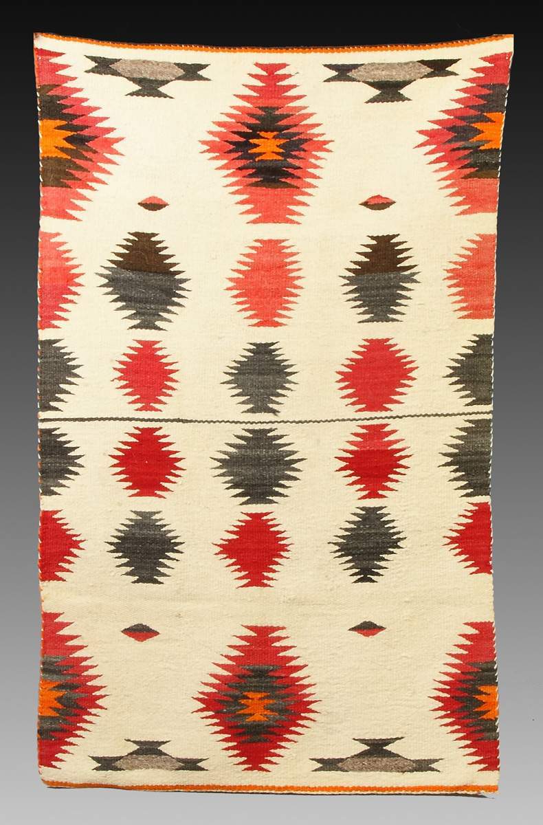 Navajo Double Saddle Blanket Cottone Auctions