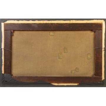 Hudson River School autumn landscape