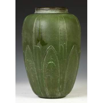 Large Greuby Art Pottery Vase