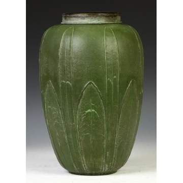 Large Greuby Art Pottery Vase