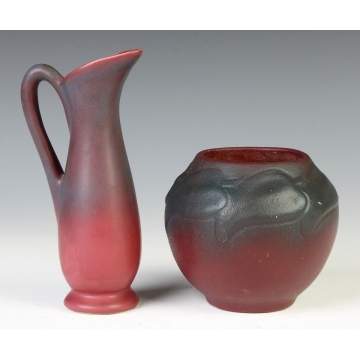 Van Briggle Pottery Ewer & Vase