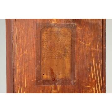 New England Painted Pine Tall Case Clock