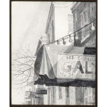 Rolland Harve Golden (American, B 1931.) 3 Pencil drawings