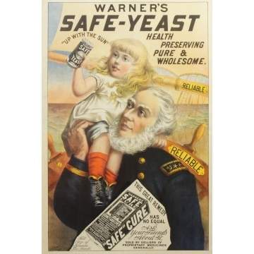 Warner's Safe Cure Yeast Lithograph