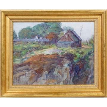 George Renouard (American, 1885-1954) "Summer Day, Quarry Hill, Rockport"