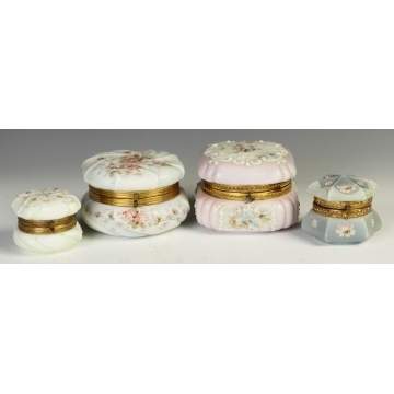 Group of 4 Wave Crest Dresser Boxes