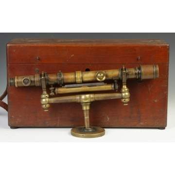 W. & L.E. Gurley, Troy, NY, Brass Surveying Scope 