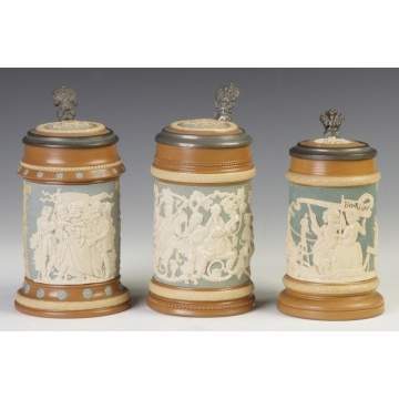 Three Mettlach Steins