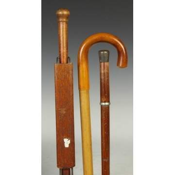 One Cane Seat & Two Umbrella Canes