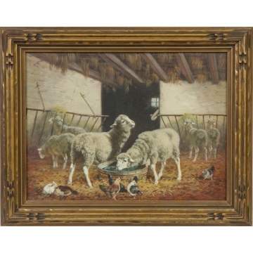 Gregory Hollyer (English, 1871-1965) Sheep