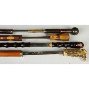 Group of 4 Various Sword Canes