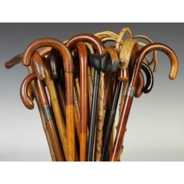 Large Group of Various Canes