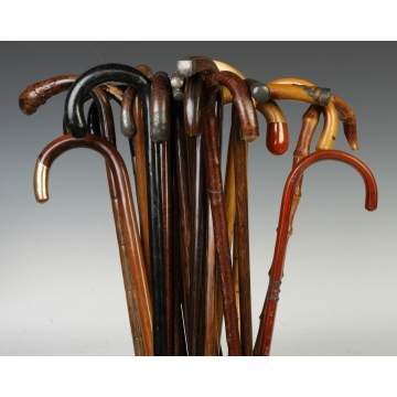 Large Group of Various Canes