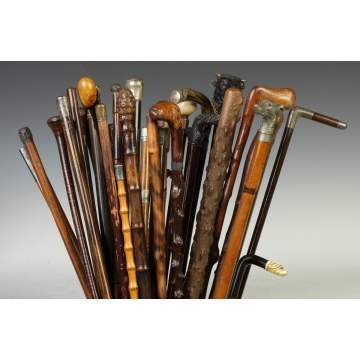 Large Group of Various Canes