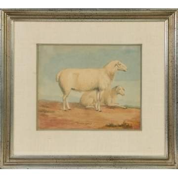 Eugene VerBockhoven (Belgian, 1799-1881) "Tartar breed" Sheep