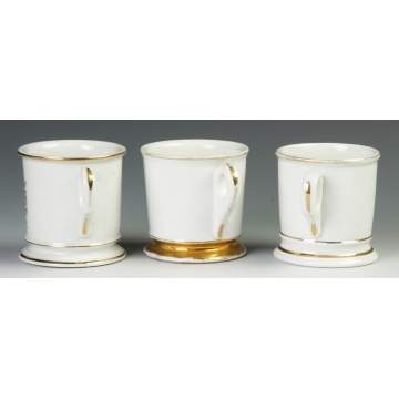 Two Vintage Hunting Occupational Shaving Mugs