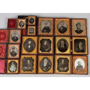 Group of Various Daguerreotypes & Tin Types