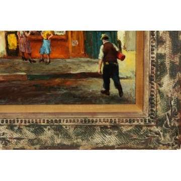 Oscar Van Young (California, 1906 - 1991) "Main Street"