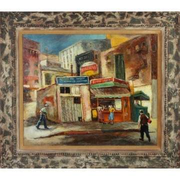 Oscar Van Young (California, 1906 - 1991) "Main Street"