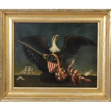 20th cent Ptg. Of Eagle