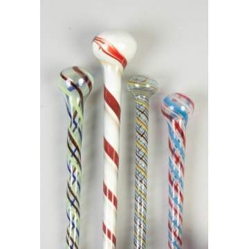 Four Glass Batons