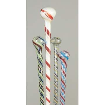 Four Glass Batons