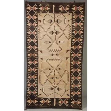 Navajo Weaving - Arrowhead & Feather Design