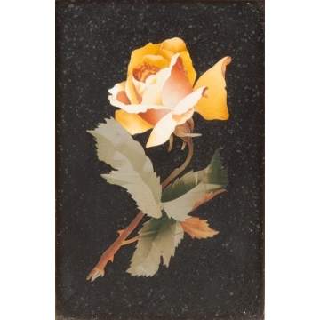 Three Italian Pietra Dura Floral Plaques