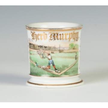 Rare Vintage Baseball Player Occupational Shaving Mug