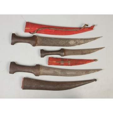 Three Middle Eastern Mughal Daggers