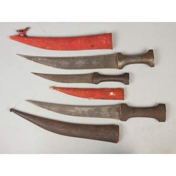 Three Middle Eastern Mughal Daggers