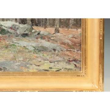 Chauncey Foster Ryder (American, 1868-1949) Fall landscape painting