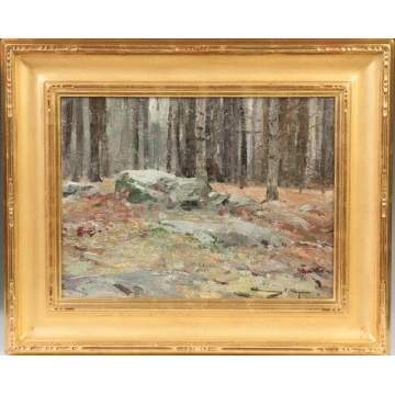 Chauncey Foster Ryder (American, 1868-1949) Fall landscape painting