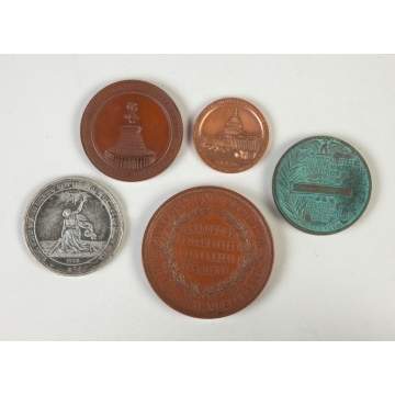 Group of 5 Various Vintage Medals