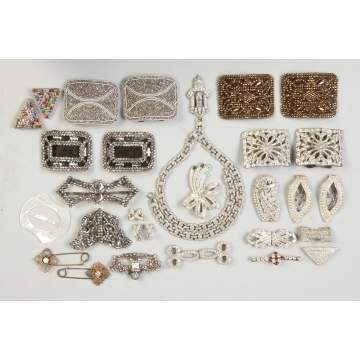 Group of Vintage Rhinestone Jewelry