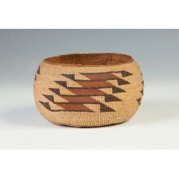 Native American Decorated Basket, Vintage