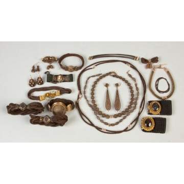 Group of Victorian Hair Jewelry