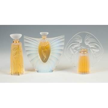 3 Contemporary Lalique Bottles