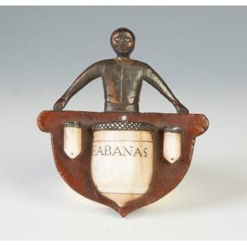 Carved & Painted Cigar Holder