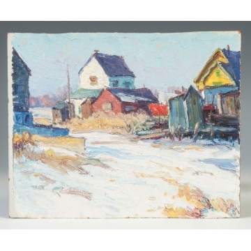George Renouard (American, 1884-1954) Winter scene
