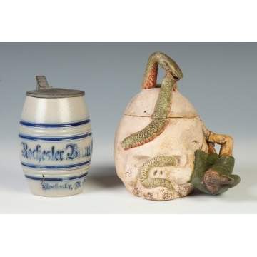 Stoneware Mug & Ceramic Humidor