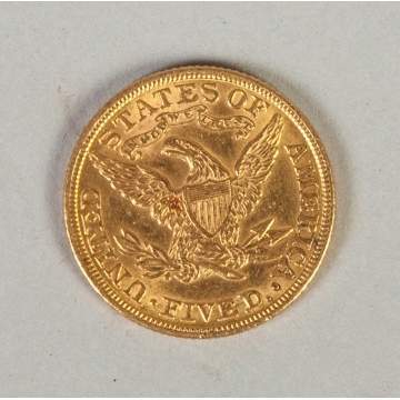 1901 Five Dollar Liberty Head Gold Piece