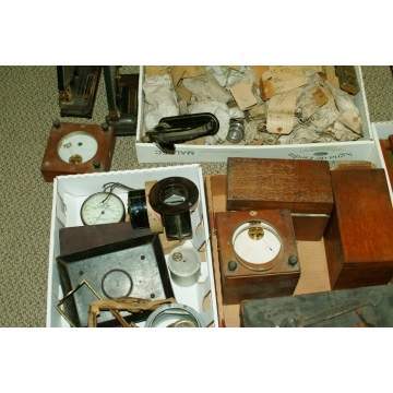 Group of Scientific Instrument Parts